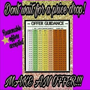 💃🏻 Offers Considered 💃🏻